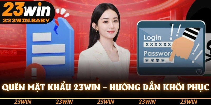 quên mật khẩu 23win hướng dẫn khôi phục